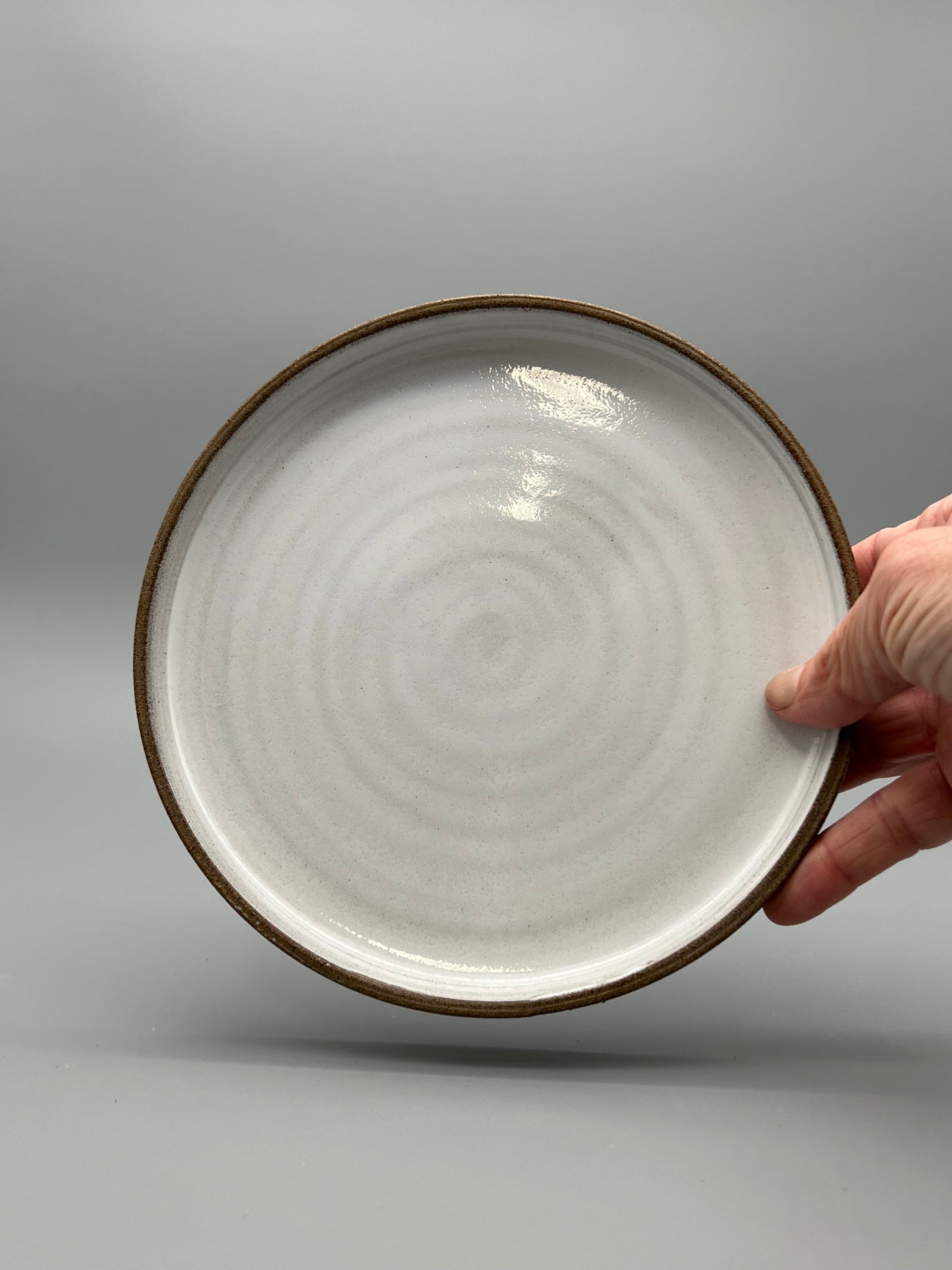 Tallrik med rak kant │Mullvad Vit