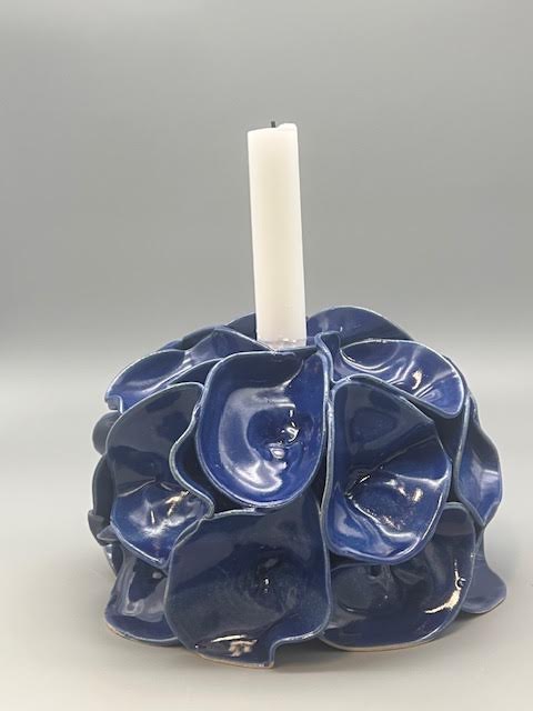 Ljusstake │ Blomma blå