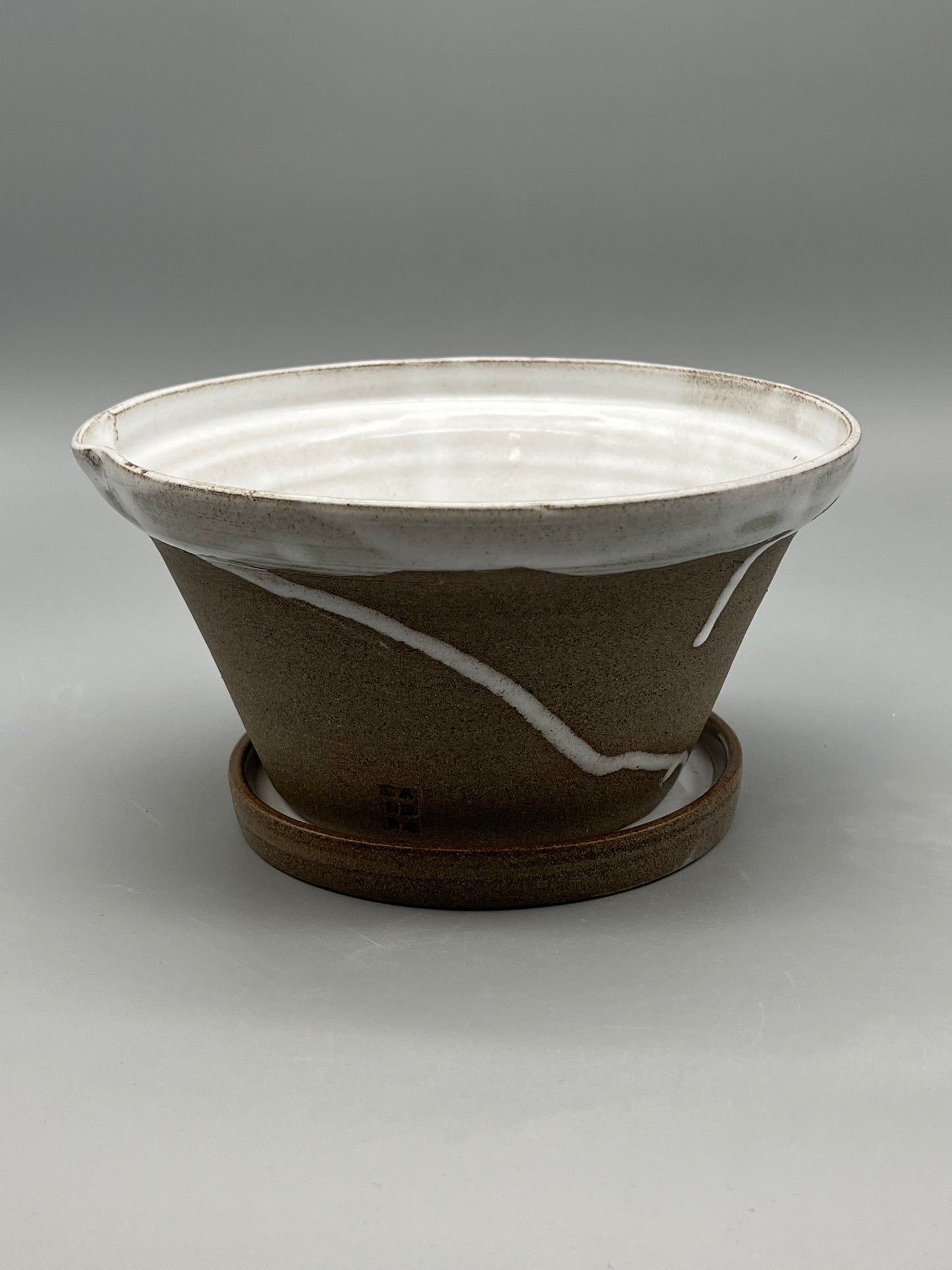 Bärskål│ Mullvad/Vit