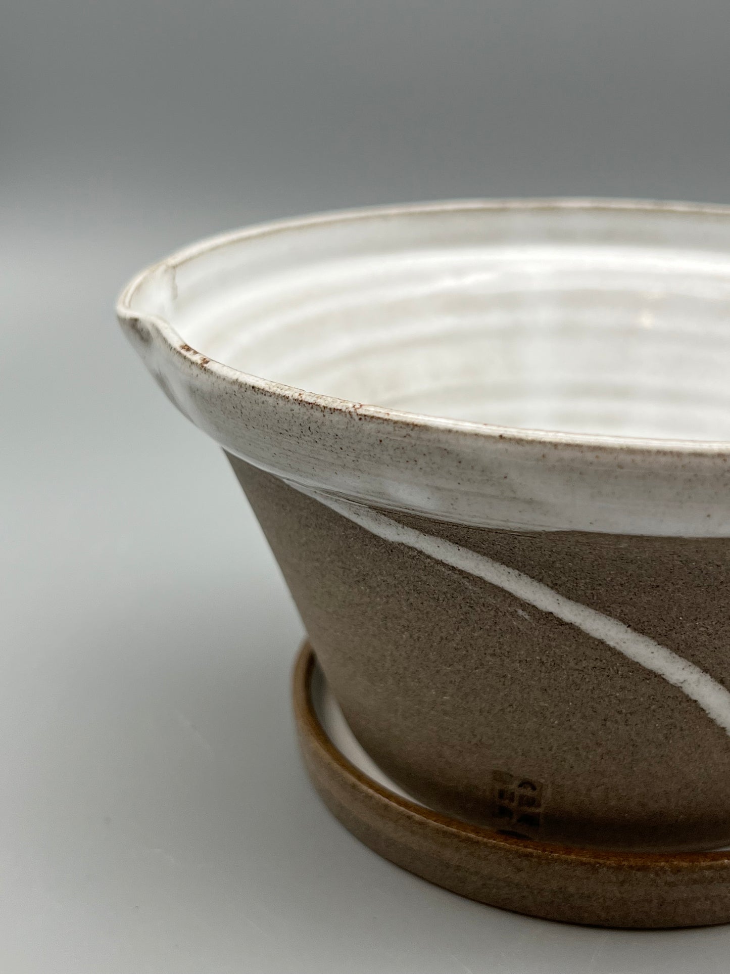 Bärskål│ Mullvad/Vit